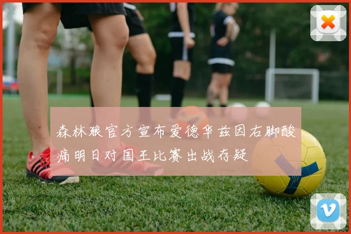 森林狼官方宣布爱德华兹因右脚酸痛明日对国王比赛出战存疑