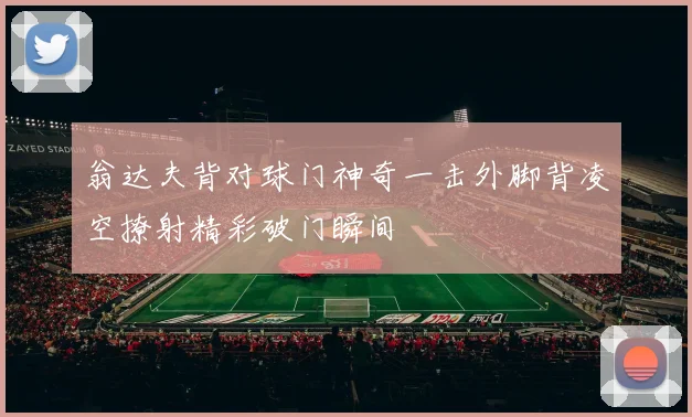 翁达夫背对球门神奇一击外脚背凌空撩射精彩破门瞬间